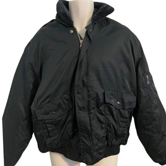 Workgear Bomber Navy Blue Insulated Jacket. Size XL - Picture 1 of 5